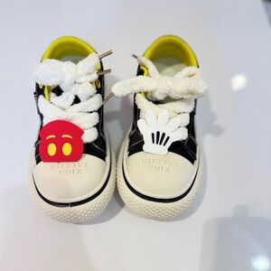 Kids Black and White Shoes with Fun Accents